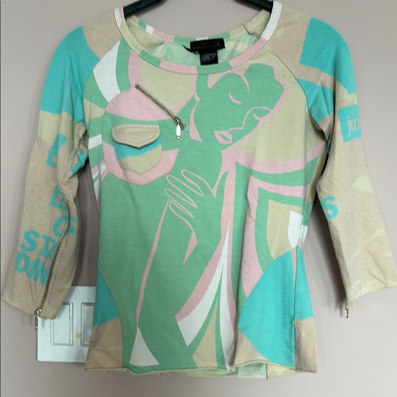 Custo Barcelona Tops - Custo Barcelona Cotton Graphic Top size small